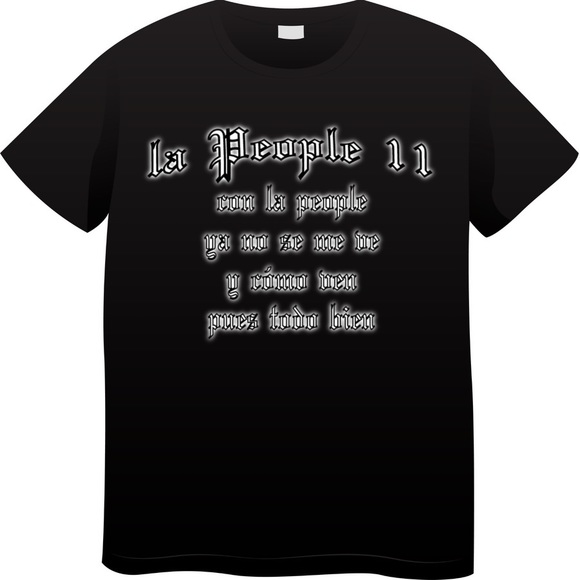 Peso Pluma La People 2 Tee T-shirt All Sizes Corrido Mexico Corridos La Double P - Picture 1 of 1